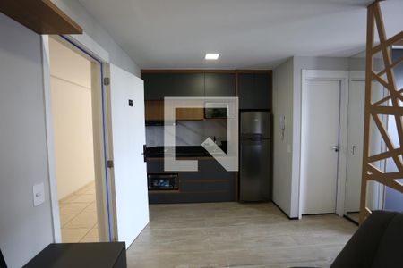 cozinha de apartamento para alugar com 1 quarto, 27m² em Jardim Panorama, São Paulo