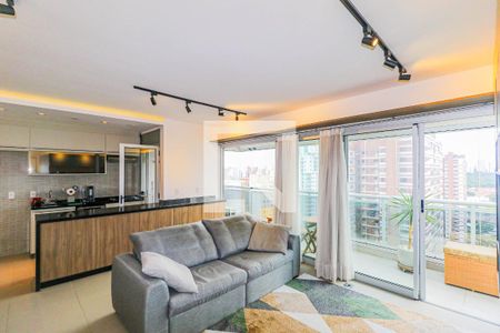 Sala de apartamento para alugar com 1 quarto, 68m² em Santo Amaro, São Paulo