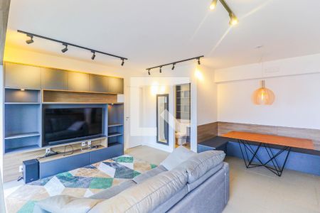 Sala de apartamento para alugar com 1 quarto, 68m² em Santo Amaro, São Paulo