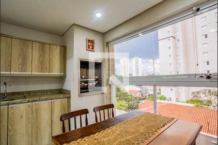 Área gourmet de apartamento à venda com 3 quartos, 127m² em Silveira, Santo André