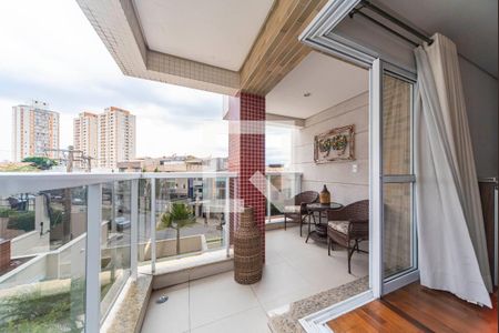 Varanda da Sala de apartamento à venda com 3 quartos, 127m² em Silveira, Santo André