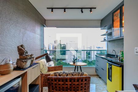 Varanda Sala de apartamento à venda com 2 quartos, 65m² em Jardim Ampliação, São Paulo