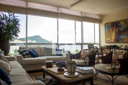 Sala de apartamento à venda com 3 quartos, 131m² em Humaitá, Rio de Janeiro