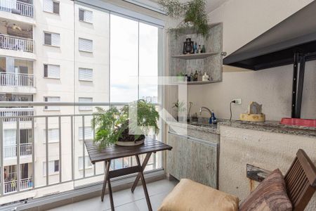 Varanda de apartamento à venda com 3 quartos, 68m² em Vila Caraguata, São Paulo