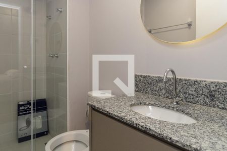 Banheiro de kitnet/studio à venda com 1 quarto, 24m² em Vila Buarque, São Paulo