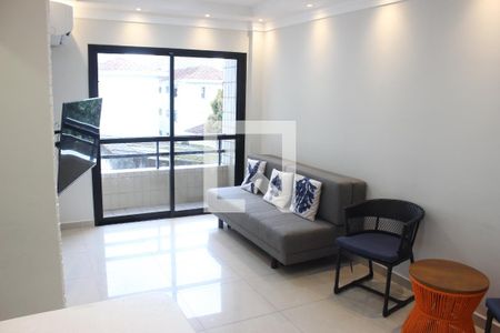 Sala de apartamento para alugar com 2 quartos, 74m² em Centro, São Vicente