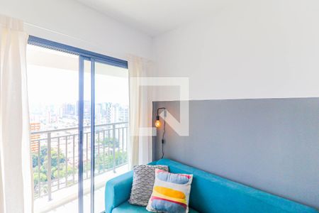 Sala de apartamento para alugar com 1 quarto, 33m² em Santo Amaro, São Paulo