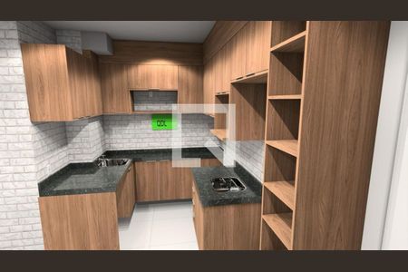 Apartamento à venda com 31m², 1 quarto e 1 vagaPlanejados cozinha