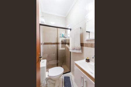 Banheiro de apartamento à venda com 2 quartos, 100m² em Vila Camilópolis, Santo André