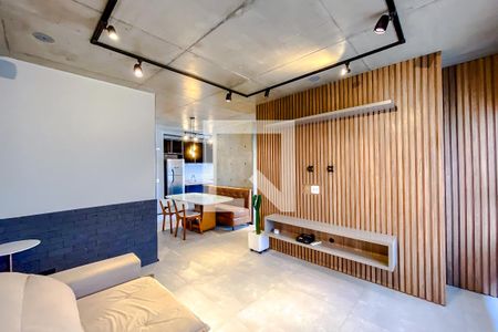 Sala de apartamento para alugar com 2 quartos, 70m² em Vila Regente Feijó, São Paulo