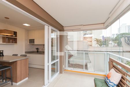 Studio à venda com 48m², 1 quarto e 1 vagaVaranda