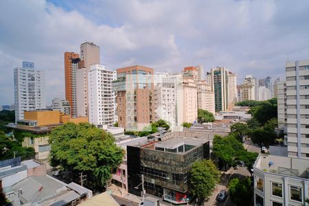 Vista da Sala de apartamento para alugar com 1 quarto, 58m² em Cerqueira César, São Paulo