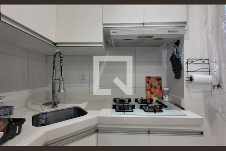 Cozinha de apartamento à venda com 2 quartos, 82m² em Vila Eldízia, Santo André