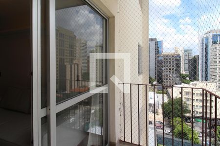 Varanda  de apartamento para alugar com 1 quarto, 45m² em Itaim Bibi, São Paulo
