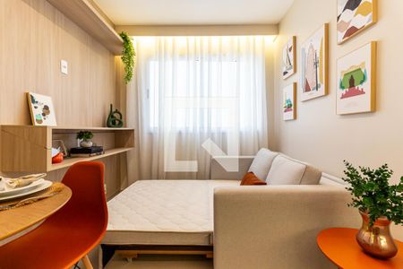 Studio - Sofá Cama de apartamento para alugar com 1 quarto, 25m² em Vila Buarque, São Paulo