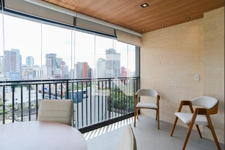 Varanda da Sala de apartamento para alugar com 1 quarto, 67m² em Consolação, São Paulo