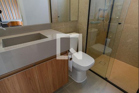 Apartamento para alugar com 67m², 1 quarto e sem vagaBanheiro da Suíte