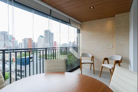 Varanda da Sala de apartamento para alugar com 1 quarto, 67m² em Consolação, São Paulo