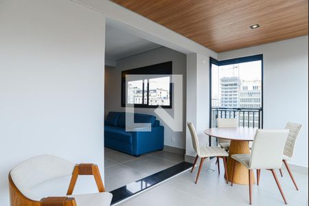 Varanda da Sala de apartamento para alugar com 1 quarto, 67m² em Consolação, São Paulo