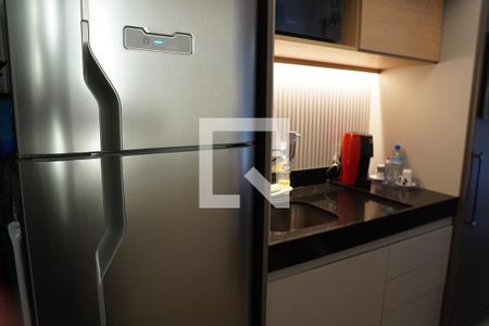 Cozinha de kitnet/studio para alugar com 1 quarto, 19m² em Cerqueira César, São Paulo
