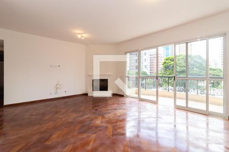 Sala de apartamento para alugar com 4 quartos, 167m² em Moema, São Paulo