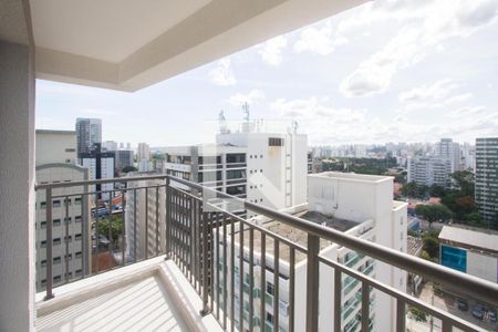 Varanda de apartamento à venda com 1 quarto, 27m² em Santo Amaro, São Paulo
