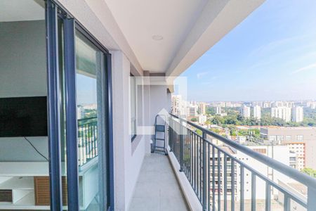 Varanda de apartamento à venda com 1 quarto, 33m² em Santo Amaro, São Paulo