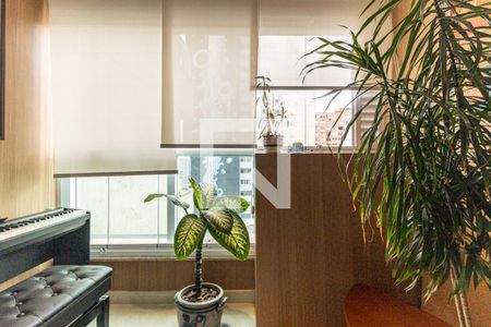 Varanda Sala de apartamento à venda com 1 quarto, 40m² em Vila Buarque, São Paulo