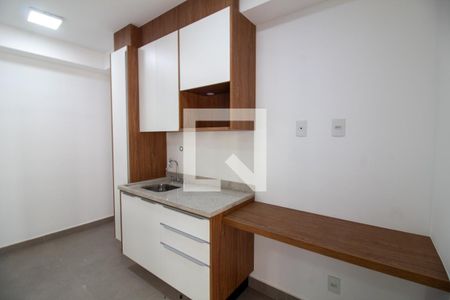 Cozinha de kitnet/studio para alugar com 1 quarto, 25m² em Jardim das Acacias, São Paulo