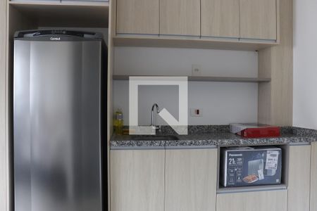 Cozinha de kitnet/studio para alugar com 1 quarto, 21m² em Jardim Paulista, São Paulo