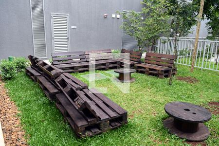 Apartamento para alugar com 28m², 1 quarto e sem vagaÁrea de convivência da churrasqueira