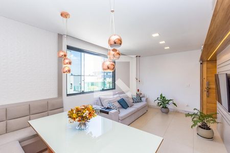 Sala de apartamento à venda com 3 quartos, 75m² em Grajaú, Belo Horizonte