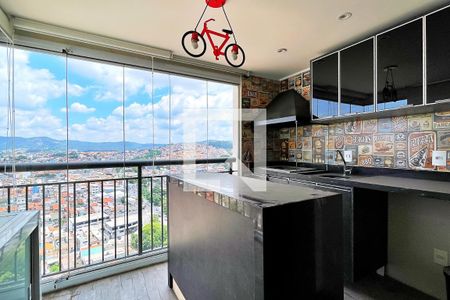 Varanda gourmet de apartamento à venda com 1 quarto, 38m² em Jardim Flor da Montanha, Guarulhos