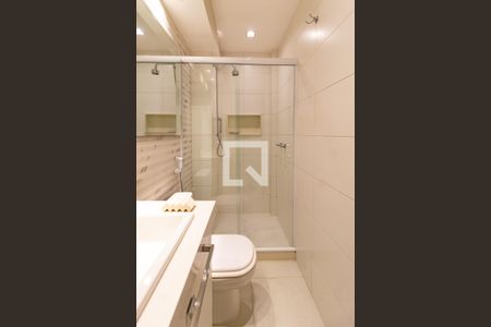 Banheiro social  de apartamento para alugar com 1 quarto, 40m² em Leblon, Rio de Janeiro