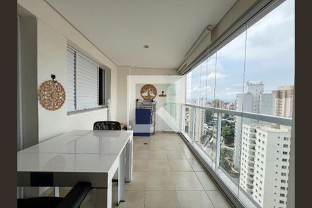 Varanda da Sala de apartamento à venda com 1 quarto, 53m² em Vila Guarani, São Paulo