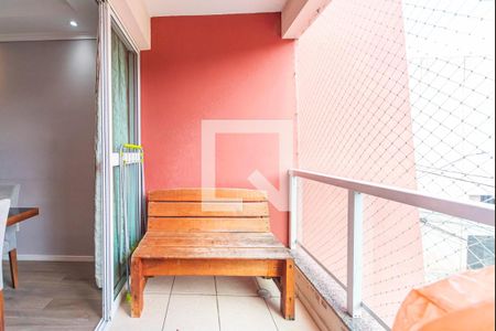 Varanda Gourmet de apartamento à venda com 3 quartos, 90m² em Jardim Isabella, Santo André