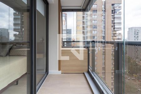 Varanda de apartamento para alugar com 1 quarto, 37m² em Indianópolis, São Paulo