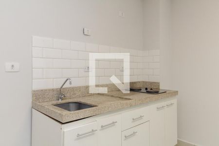 Cozinha de kitnet/studio para alugar com 1 quarto, 24m² em Campos Elíseos, São Paulo
