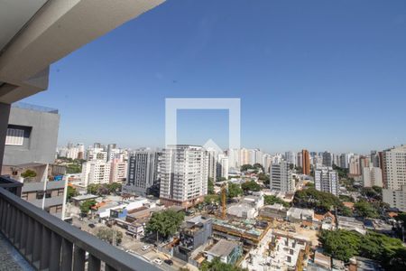 Sala, vista  de apartamento para alugar com 2 quartos, 39m² em Moema, São Paulo