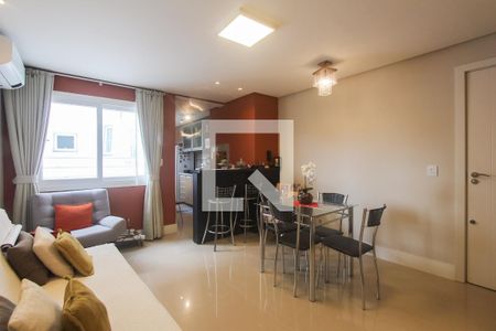 Sala de apartamento à venda com 1 quarto, 48m² em Passo D’areia, Porto Alegre