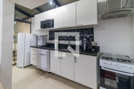 Cozinha de apartamento para alugar com 2 quartos, 52m² em Menino Deus, Porto Alegre