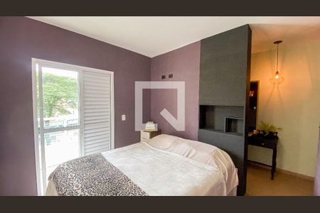 Suite de apartamento à venda com 3 quartos, 145m² em Vila Alzira, Santo André