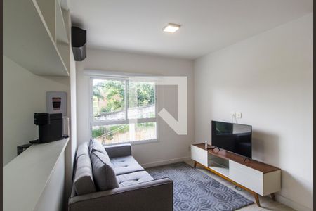 Sala de TV de apartamento para alugar com 2 quartos, 63m² em Dezoito do Forte Empresarial/alphaville., Barueri