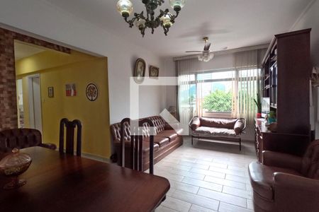 Sala de Estar e Jantar de apartamento para alugar com 2 quartos, 120m² em Gonzaga, Santos