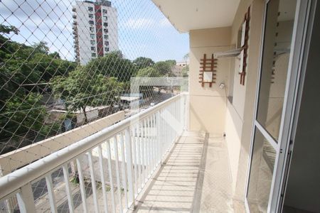 Varanda da Sala de apartamento para alugar com 3 quartos, 69m² em Taquara, Rio de Janeiro