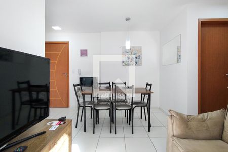 Sala de apartamento para alugar com 2 quartos, 48m² em Aviação, Praia Grande