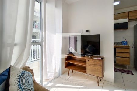 Sala de apartamento para alugar com 2 quartos, 48m² em Aviação, Praia Grande