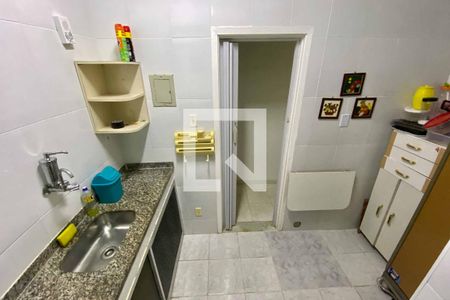 Cozinha de apartamento para alugar com 1 quarto, 39m² em Flamengo, Rio de Janeiro