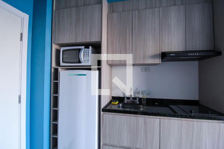 Cozinha de kitnet/studio para alugar com 1 quarto, 24m² em Belenzinho, São Paulo