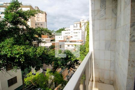 Varanda da Sala de apartamento para alugar com 3 quartos, 95m² em Santo Antônio, Belo Horizonte